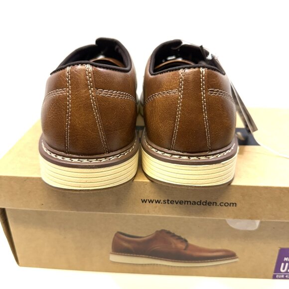 Steve Madden P-Jansen Cognac Dress Shoes | Men’s 10 | Brown - New With Box - Picture 4 of 8